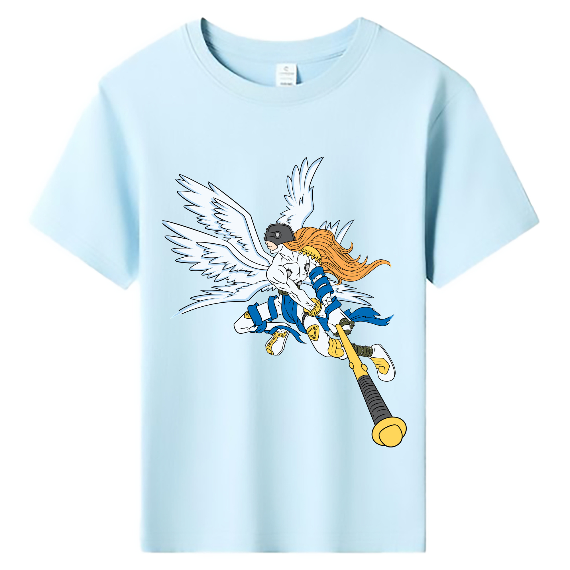 （画像用） Digimon デジタルモンスター/デジモン 綿100％キッズTシャツ（フロントプリント）